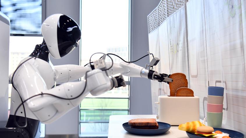 探访雄安具身智能机器人训练